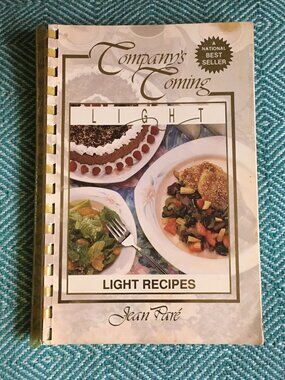 Vintage Company's Coming: Light Recipes by Jean Paré Coil Bound, 1993 🥗